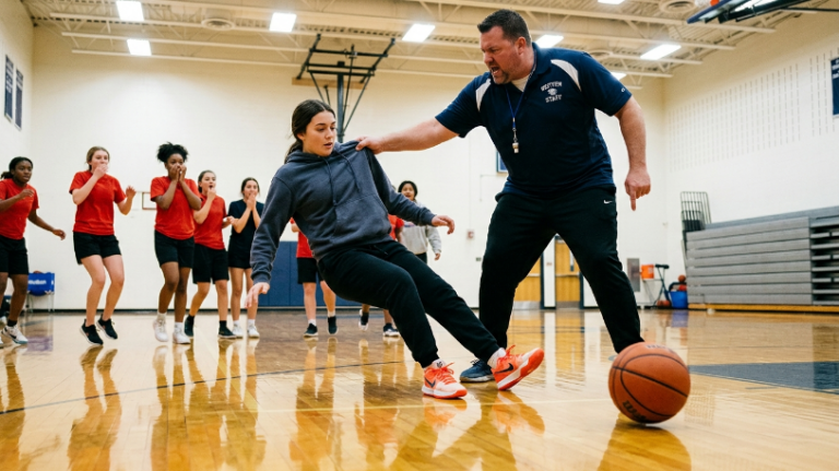 PART 2: The echo of the whistle felt like a physical strike against the gymnasium walls.