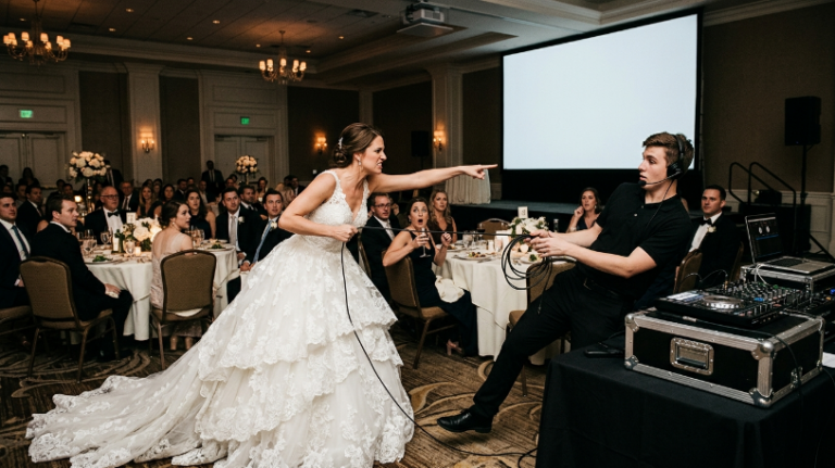 PART 2: “Is this thing on?” Ashley’s voice echoed through the Waverly Country Club ballroom, cutting the ten-piece jazz band off mid-note.