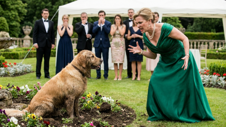 My Neighbor Screamed That My Golden Retriever Ruined Her Party On Purpose—She Didn’t Know My Security Camera Had Recorded Who Buried The Stolen Goods First