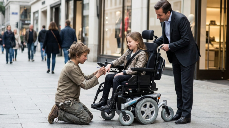 A Barefoot Beggar Boy Made 200 VIP Guests Panic When He Suddenly Ran Toward the Billionaire’s Disabled Daughter and Drew on Her Leg… But When the Billionaire Saw That the Scribble Was the Symbol “505,” He Ordered 50 Bodyguards to Launch an Emergency Rescue.