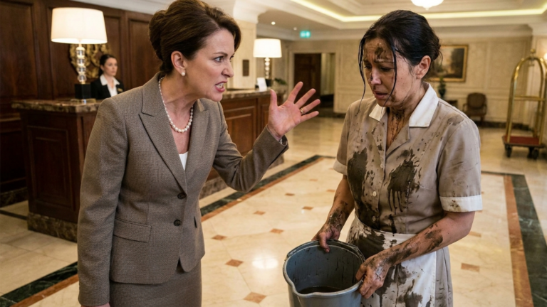 Rich Karen Splashed Mud By Her Sport Limo On A Black Cleaner Girl Outside The Hotel—Completely Unaware The Her Uncle Owned The Entire Building