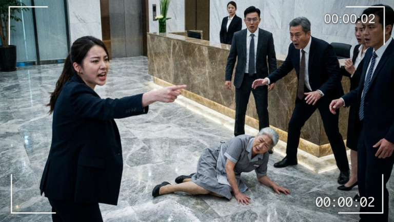 The Receptionist Called Security On A Poor Cleaner After She Accidentally Ripped His Designer Shoe — Then The Billionaire Boss Ran In Screaming, “What The Hell?? That’s My Mother!”