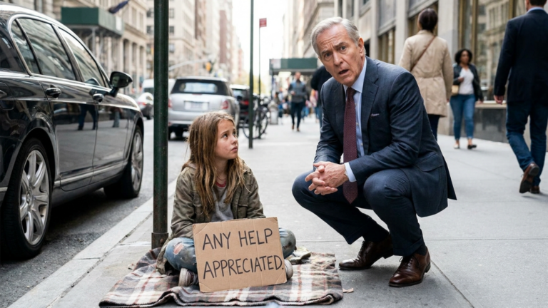 A Ruthless Billionaire Grabbed a Hungry Girl Who Stole His Wallet… But the Hidden Scar Beneath Her Ragged Sleeve Made Him Fall to His Knees in Tears…