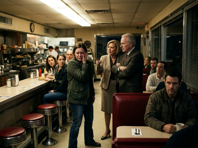 Slapped by my snobby in-laws in a crowded diner, I froze. Their fatal mistake? Missing the silent man behind them ready to pay a blood debt.