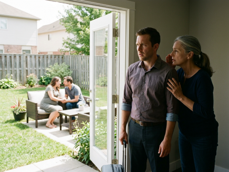 I Came Home From A Business Trip 48 Hours Early To Surprise My Pregnant Wife… What I Saw In The Backyard Sent Me Into A Blind Rage, But What My Mother Whispered Next Broke Me Completely.